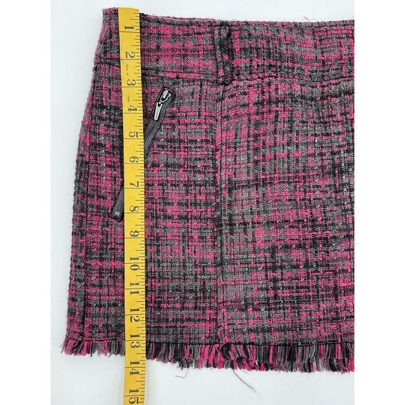 Guess Tweed Lined Mini Skirt Pink 29" Vintage 2000's Y2K Clueless - Picture 6 of 9